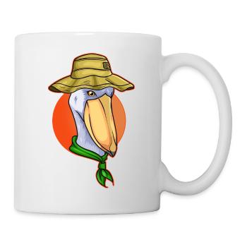 Schuhschnabel Vogel Ornithologe Wald I Geschenk - Tasse - Weiß - Rechts