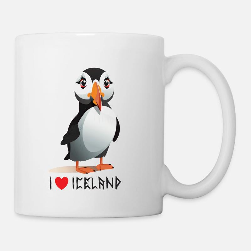 Ich liebe Island - Tasse - Weiß