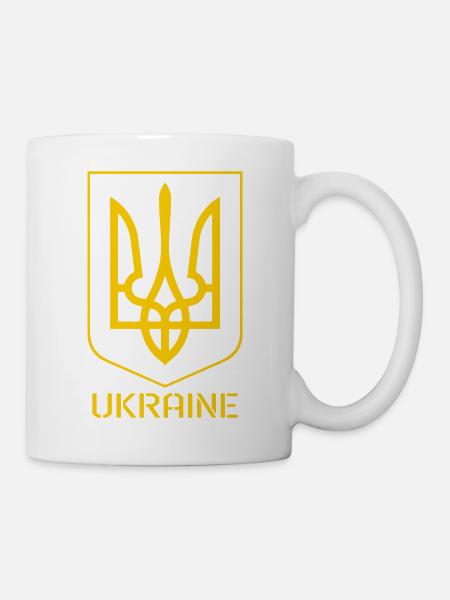 Ukraine Tryzub - Tasse - Weiß