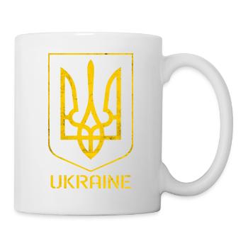 Drapeau de l’Ukraine - tryzub - Mug blanc - blanc - Droite