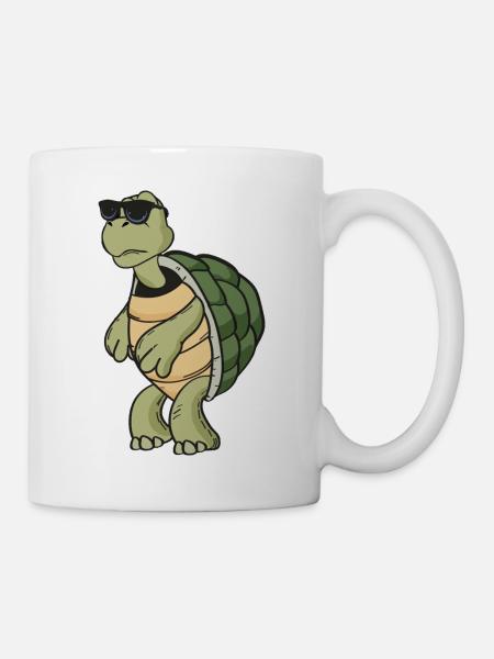 Schildkröte - Tasse - Weiß
