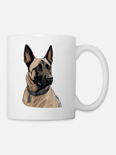 Malinois belge - Mug blanc - blanc