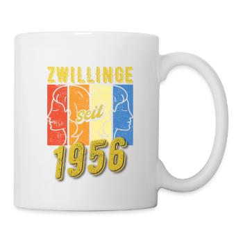 Zwillinge Sternzeichen 1956 Geschenk - Tasse - Weiß - Rechts