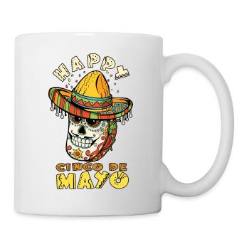 Dabbing Mexican Taco Cinco de Mayo Boys Men Sugar - Tasse - Weiß - Rechts