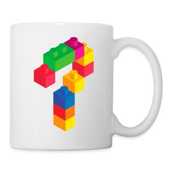 Cute Block Building 7th Birthday Gift 7 Year Old - Mug - white - Right