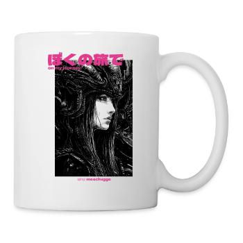 Cyber Punk Alien Girl - Tasse - Weiß - Rechts
