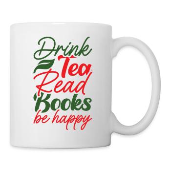 Tea & Books - Tasse - Weiß - Rechts