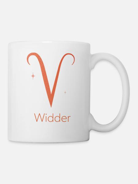 Sternzeichen Widder - Tasse - Weiß
