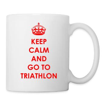 Triathlon Swim Bike Run - Mug blanc - blanc - Droite