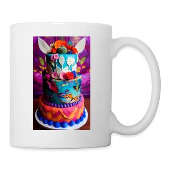 Toller Kuchen zum Feiern - Tasse - Weiß - Rechts