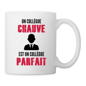 collègue chauve / collègue parfait - Mug blanc - blanc - Droite