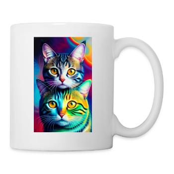 Marvellous domestic short haired cats - Mug - white - Right