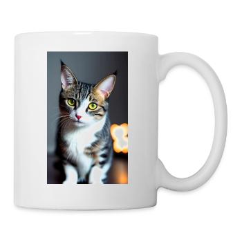 What to do with such domestic short haired cat - Mug - white - Right