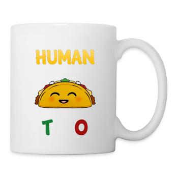 Taco Tortilla Mais Mexiko Essen I Geschenk - Tasse - Weiß - Rechts