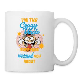 Je suis l’oncle fou contre lequel tout le monde vous a mis en garde - Mug blanc - blanc - Droite