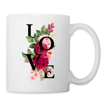 Love flowers - Mug - white - Right
