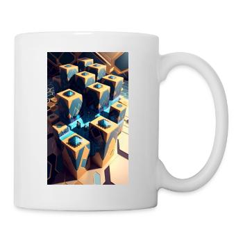 Aventures au néon - Mug blanc - blanc - Droite