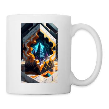 Kosmische Elemente - Tasse - Weiß - Rechts