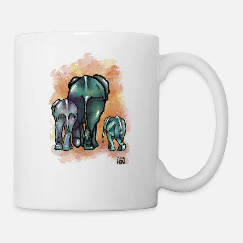 Elefanten-Generation - Tasse - Weiß