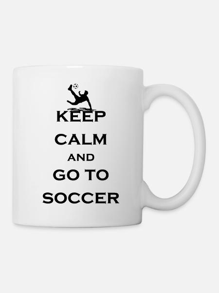 Fußball Soccer - Tasse - Weiß