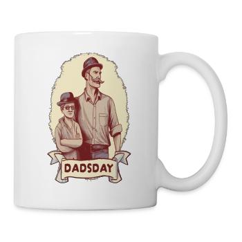 Vatertag Dad Retro Vintage Design - Tasse - Weiß - Rechts
