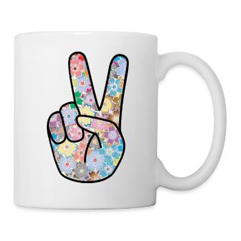 Peace Finger - Mug - white - Right