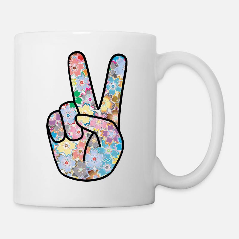 Peace Finger - Mug - white