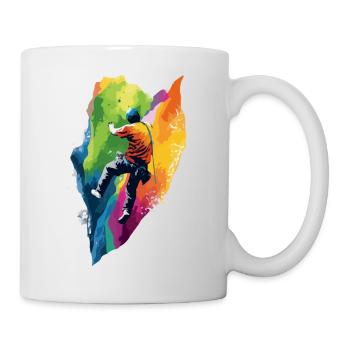 Clément escalade - Mug blanc - blanc - Droite