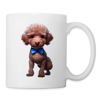 Hundeliebe Pudel Hundehalter Pudelwelpe Hundewelpe - Tasse - Weiß - Rechts