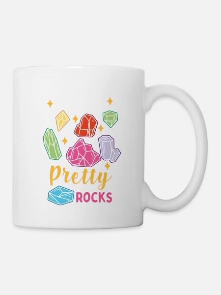 Ich will nur all die hübschen Steine - Tasse - Weiß