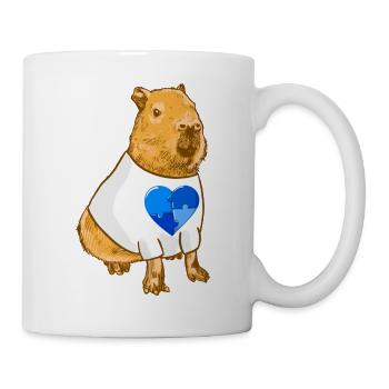 Signes d’autisme Capybara - Mug blanc - blanc - Droite