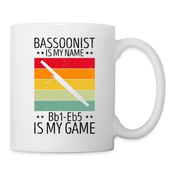 Basson Orchesta design pour bassonistes - Mug blanc - blanc - Droite