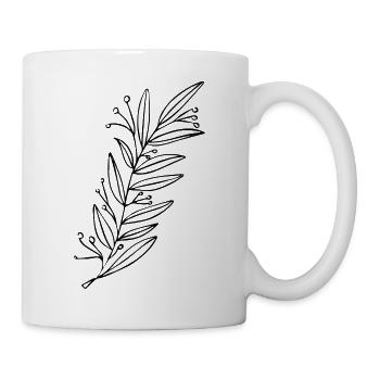 Flower Blume Pflanze - Tasse - Weiß - Rechts