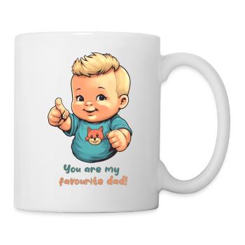 Tu es mon père préféré! - Mug blanc - blanc - Droite