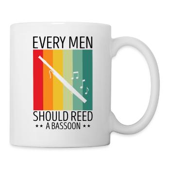 Fagottrohr für Fagottist und Fagottorchester - Tasse - Weiß - Rechts