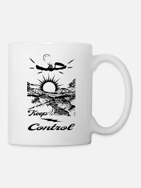 KEEP CONTROL Kiter - Mug - white