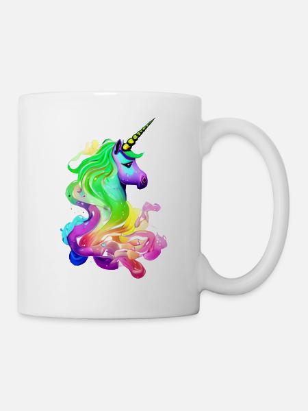 Einhorn Fabeltier Mädchen Einhörner Unicorn - Tasse - Weiß