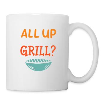 Warum sind Sie alle oben in meinem Grill Grill - Tasse - Weiß - Rechts