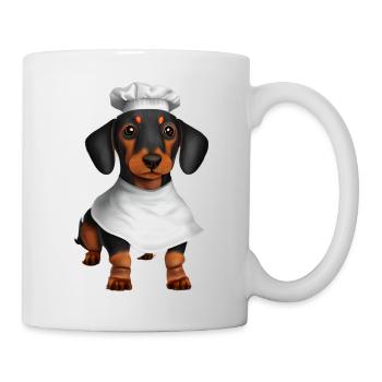 Dachshund Dog Restaurateur Cooking Dogs Dachshund Puppy - Mug - white - Right