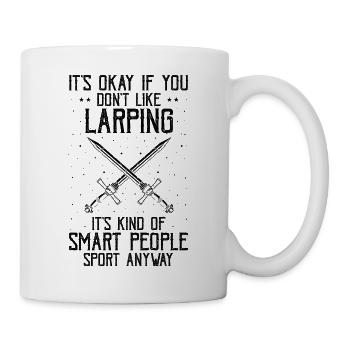 Larping Quote for Roleplaying and Larper - Mug - white - Right