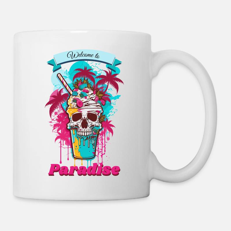 Welcome to Paradise - Tasse - Weiß