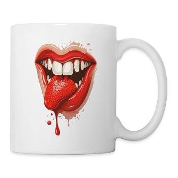 Fraise Tounge - Mug blanc - blanc - Droite