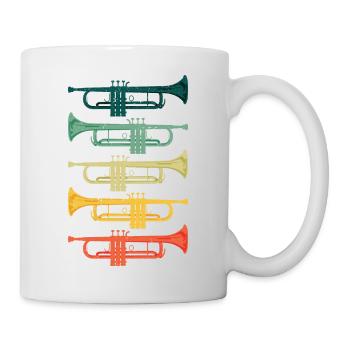 Cool Trumpet Band Musician Jazz Music - Mug - white - Right