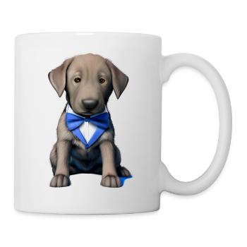 Labrador propriétaire chiot Labrador Retriever - Mug blanc - blanc - Droite