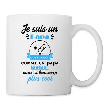 papa cool aide soignant, cadeau fête des pères - Mug blanc - blanc - Droite