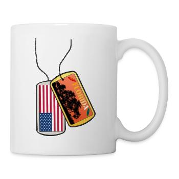 Erkennungsmarke FLORIDA USA Strand Lifestyle - Tasse - Weiß - Rechts