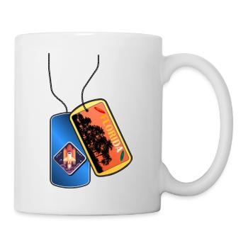 Erkennungsmarke FLORIDA Wappen Astronaut Space - Tasse - Weiß - Rechts