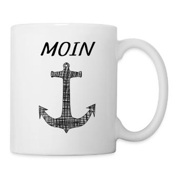 Moin - Tasse - Weiß - Rechts