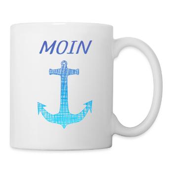 Moin - Tasse - Weiß - Rechts