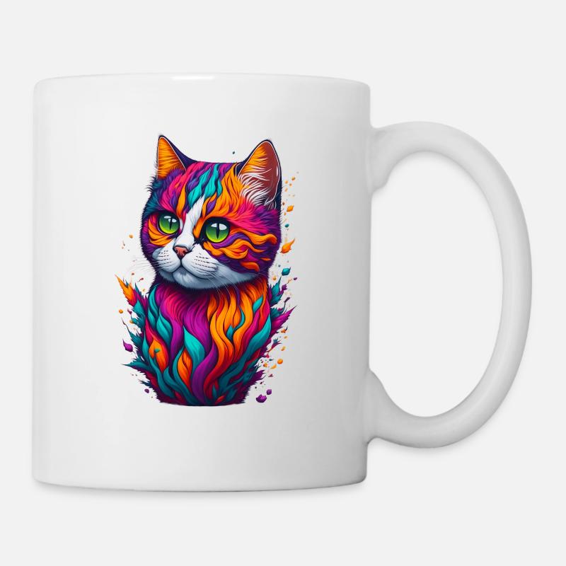 Chat 6 - Mug blanc - blanc